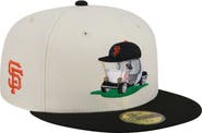New Era Men's New Era Cream/Black San Francisco Giants Bullpen Cart 59FIFTY Fitted Hat