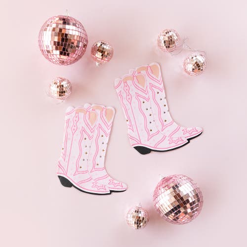 Daydream Society Pony Tales Pink Boot Napkin Large Napkins In Assorted Pre-pack