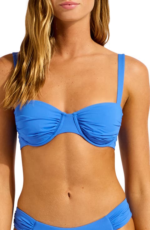 Ruched Underwire Bikini Top