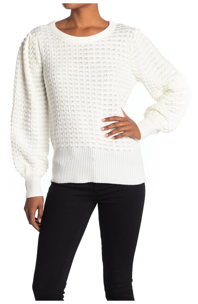 Love By Design Italy Puff Texture Sweater, Main, color, 