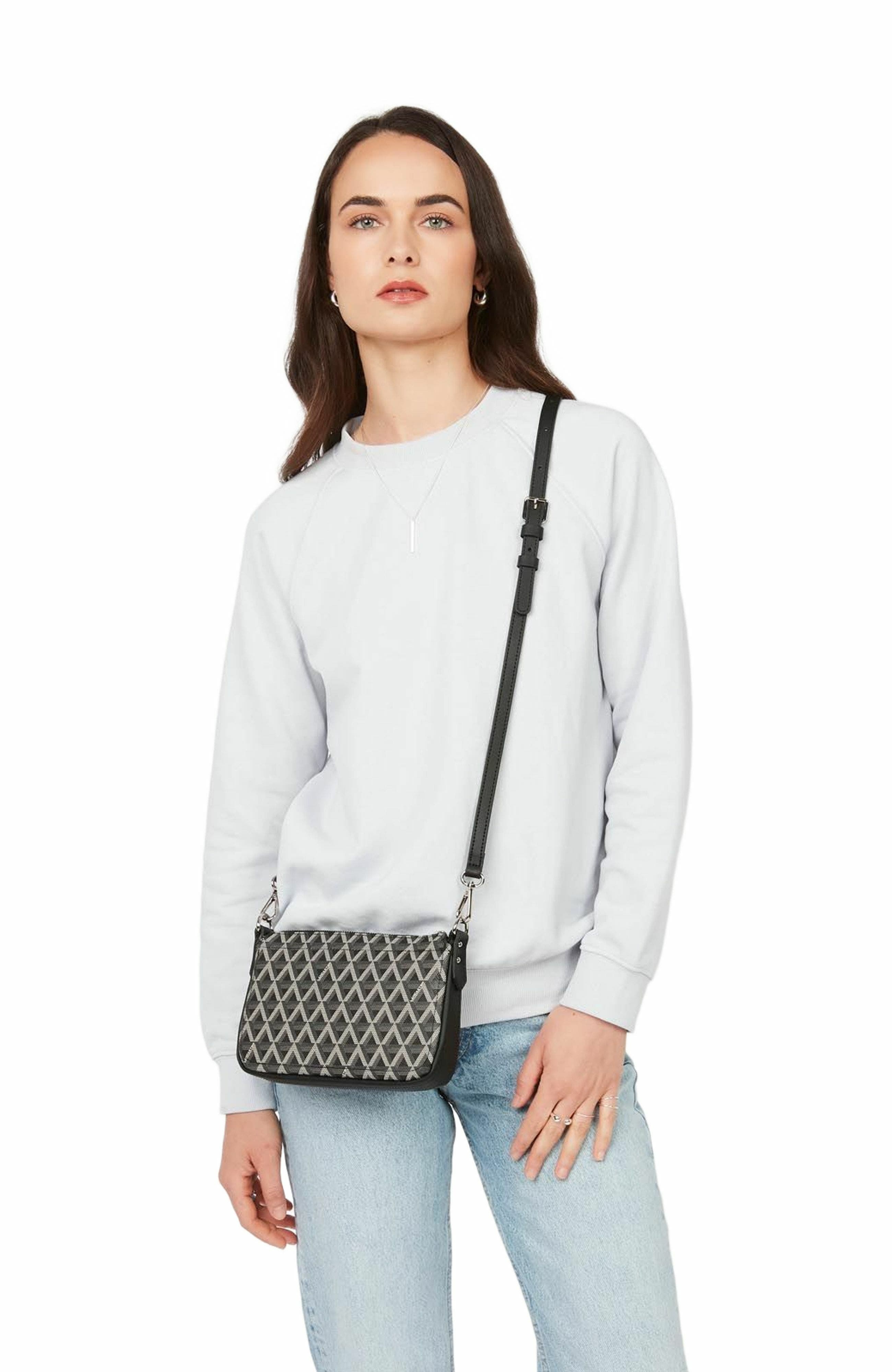 Lancaster Zipped Pouch S Ikon, Alternate, color, Noir