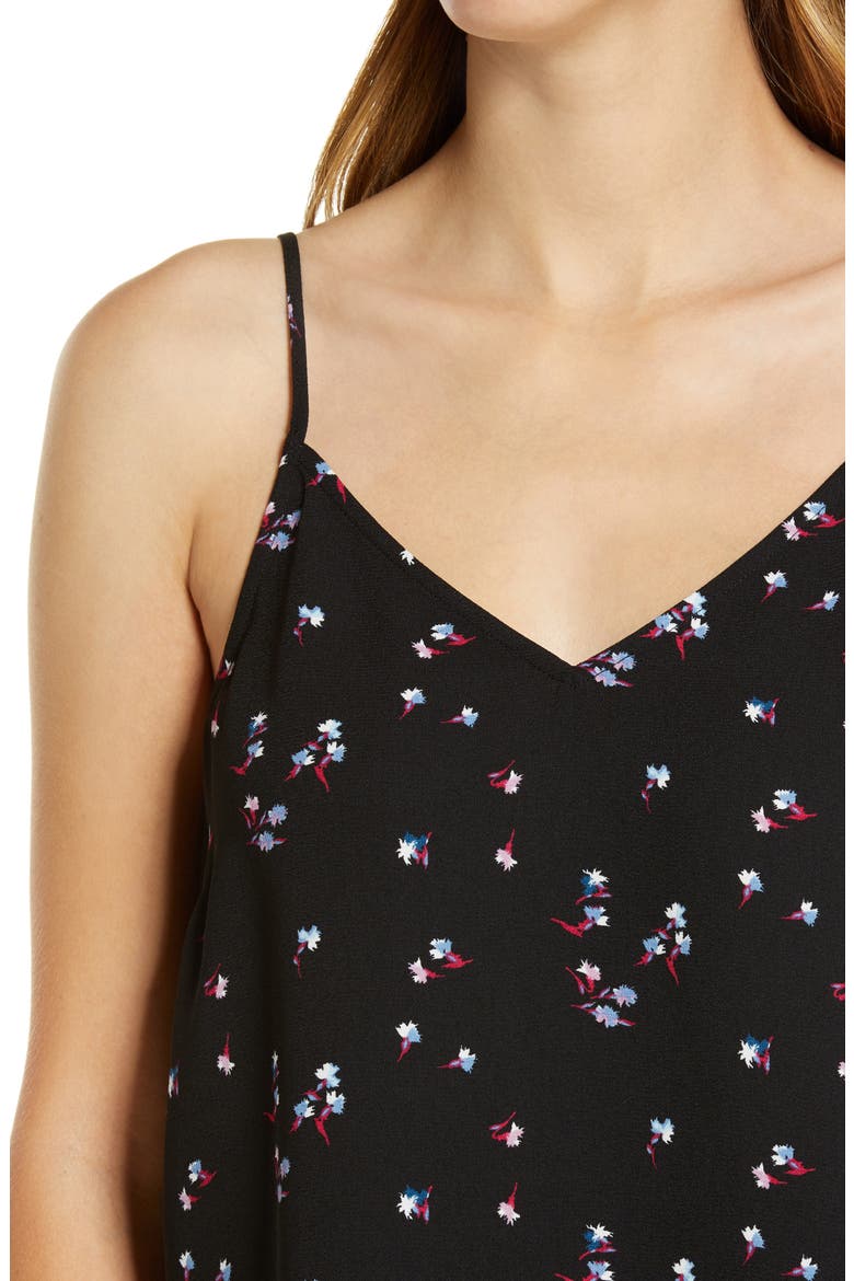 V-Neck Camisole, Alternate, color, BLACK JULIETTA FLORAL