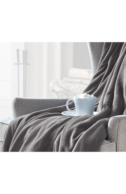Vellux Microfleece Throw Blanket In Gray