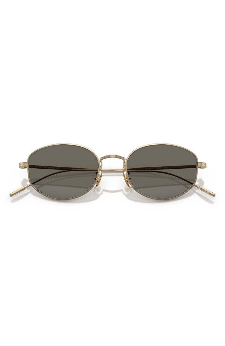 Oliver Peoples 51mm Oval Sunglasses, Alternate, color, Gold Grey