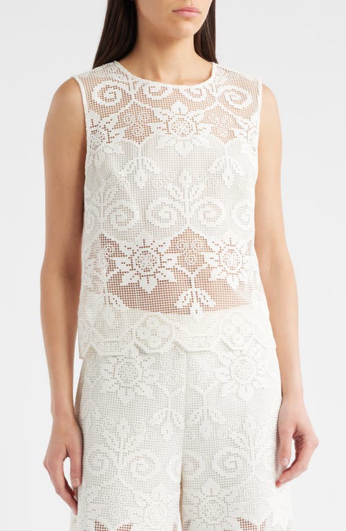 Kobi Halperin Shelly Lace Sleeveless Top