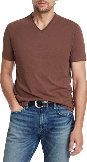 John Varvatos Miles Slub Organic Cotton V-Neck T-Shirt | Nordstrom