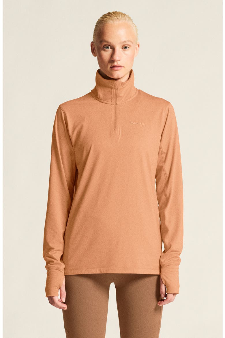 Flow Quarter Zip Pullover, Alternate, color, SYRUP