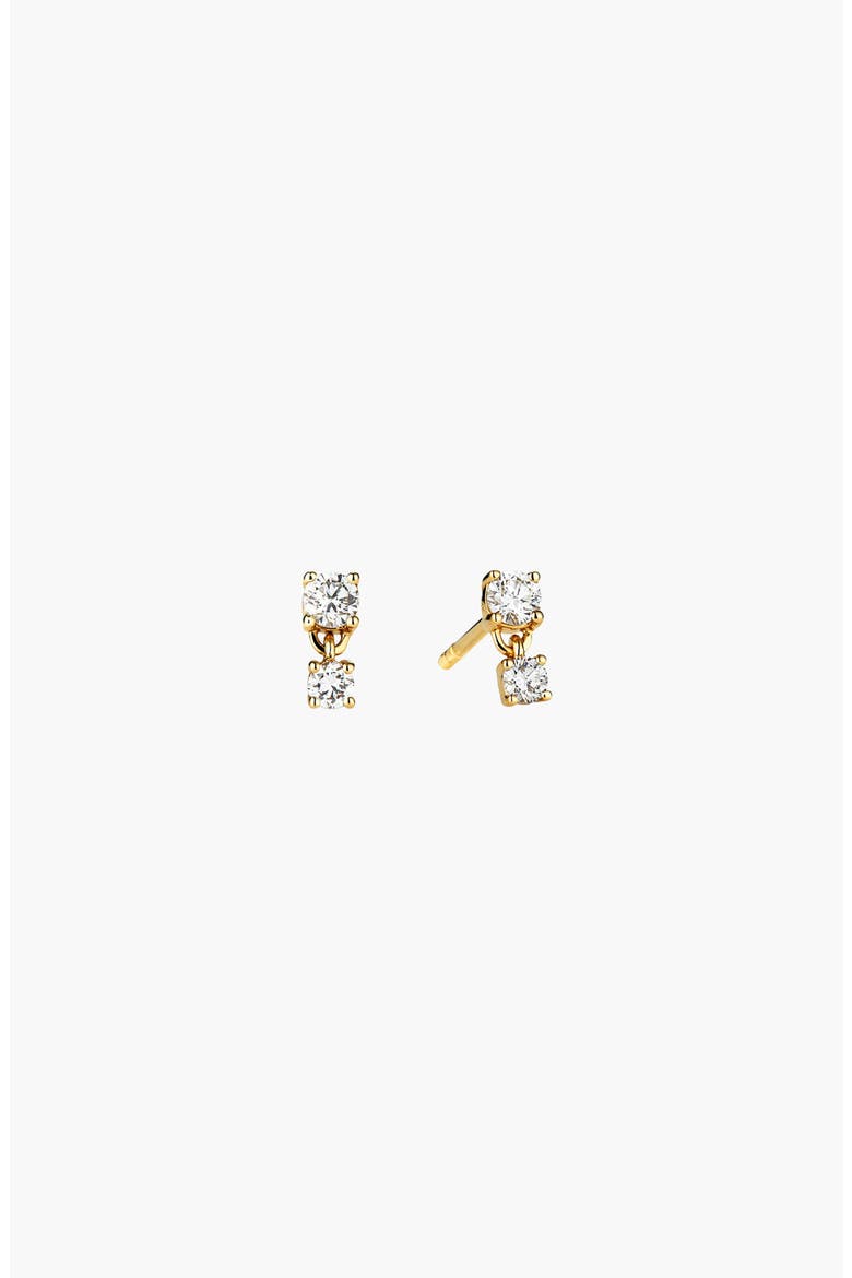 Droplet Lab Grown Diamond Stud Earrings, Main, color, Yellow Gold