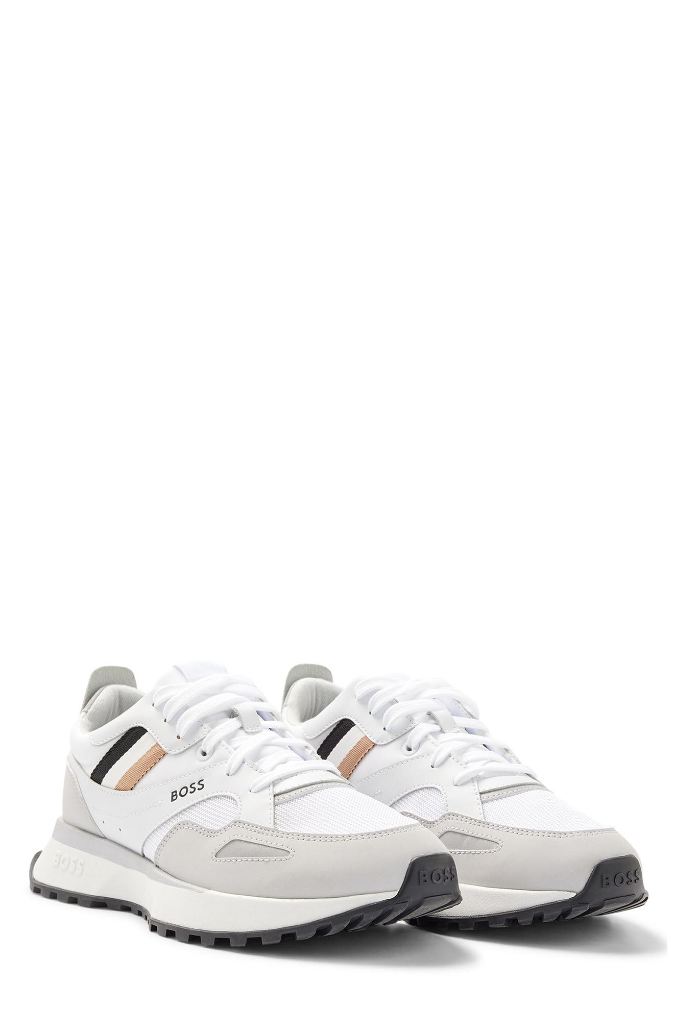BOSS Jonah Trainer Sneaker, Main, color, Wht