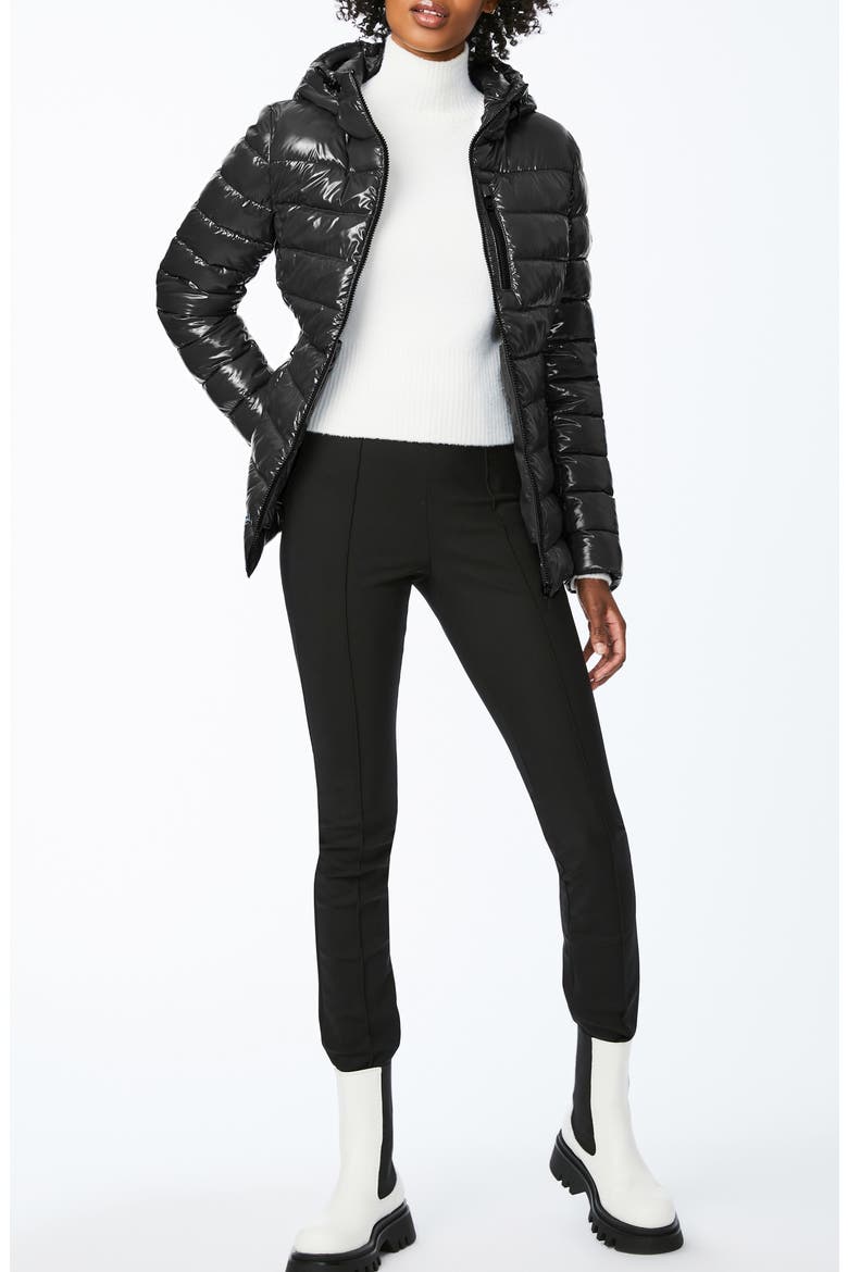 Cire Hooded Puffer Jacket, Alternate, color, BLACK