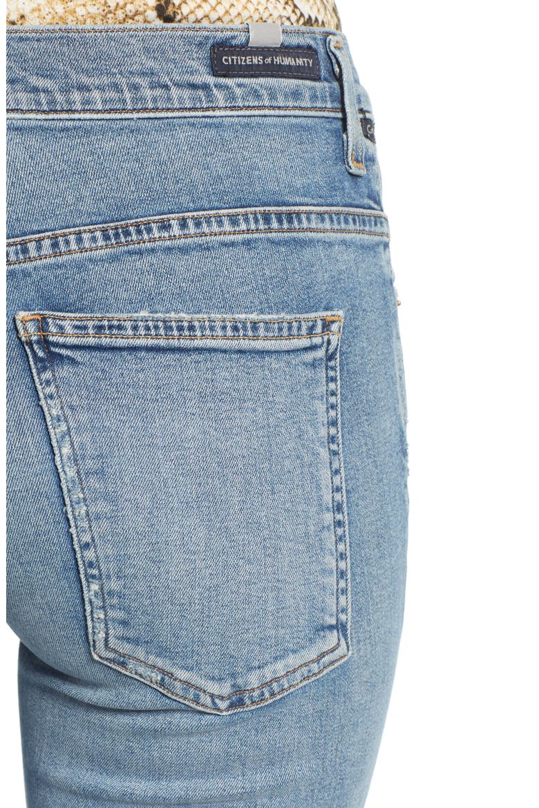 Chloe High Waist Flare Jeans, Alternate, color, SERENITY