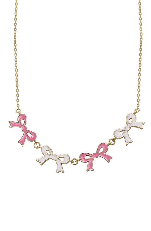 Kids' Flat Bow Link Necklace