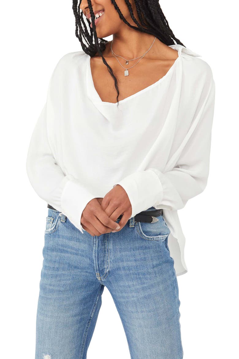 Shine Bright Cowl Neck Top, Main, color, FRENCHNILLA