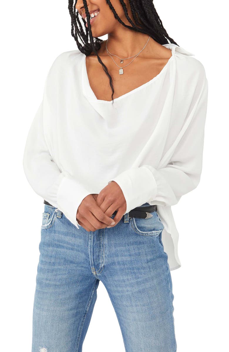 Free People Shine Bright Cowl Neck Top, Main, color, 