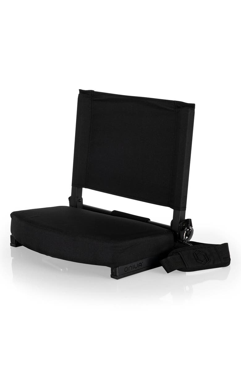 Picnic Time Gridiron Stadium Seat, Main, color, Black