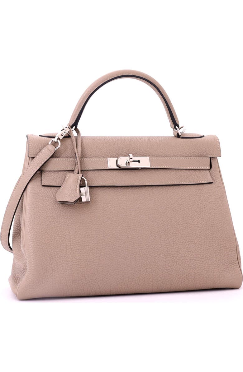Pre-Owned Hermes Kelly Handbag Grey Togo with Palladium Hardware 32, Alternate, color, Gris Tourterelle