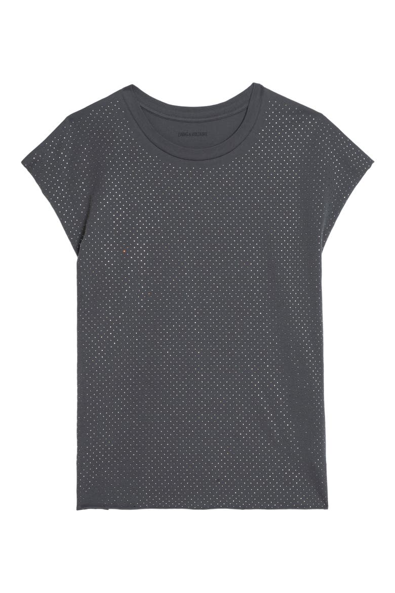 Cloe Strass Crystal Embellished Dolman Sleeve Top, Alternate, color, MEDIUM GREY