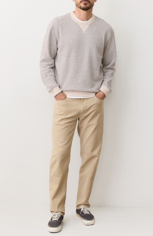 Marine Layer Cloud 9 Fleece Relaxed Crewneck Sweatshirt In Neutral