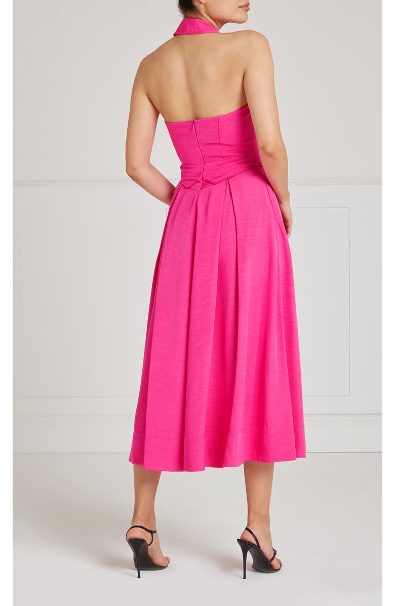 Temperley London Elodie Halter Dress, Alternate, color, Fuchsia Pink