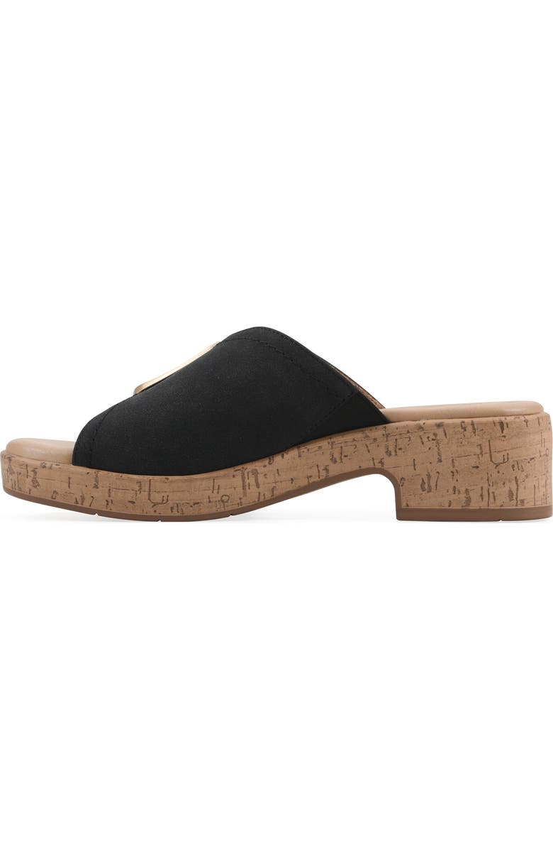 CLIFFS BY WHITE MOUNTAIN Filipia Block Heel Sandal, Alternate, color, Black/ Nubuck