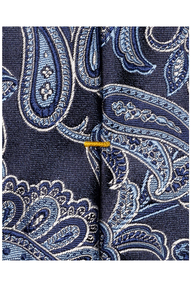 Paisley Silk Tie, Alternate, color, NAVY