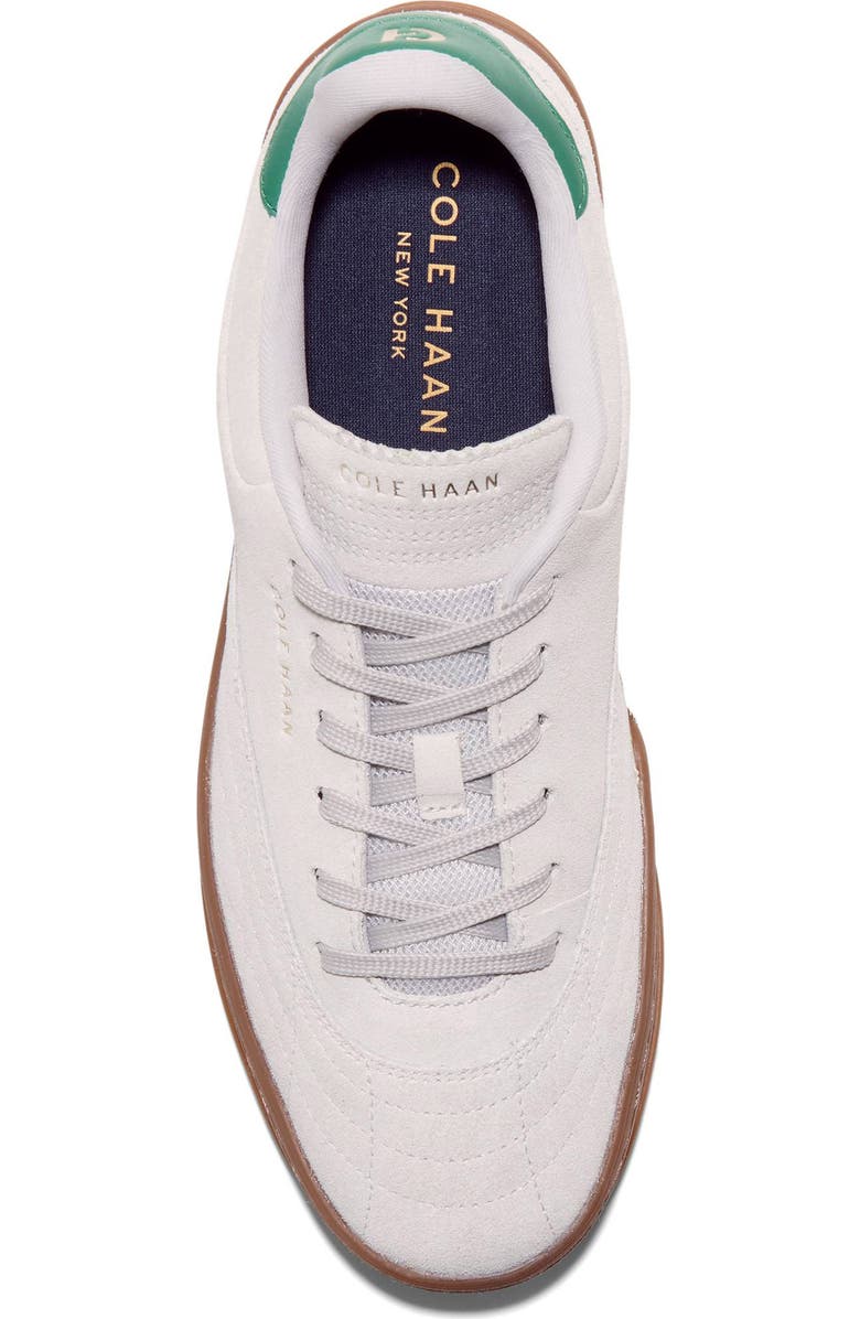 Cole Haan Grand Crosscourt Turfline Sneaker, Alternate, color, Oyster Mushroom Suede/ Green