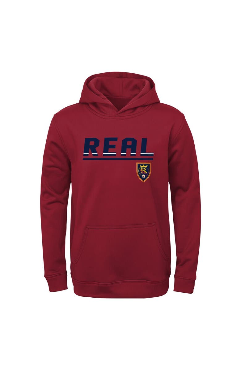 Outerstuff Youth Red Real Salt Lake Headliner Pullover Hoodie, Main, color, 