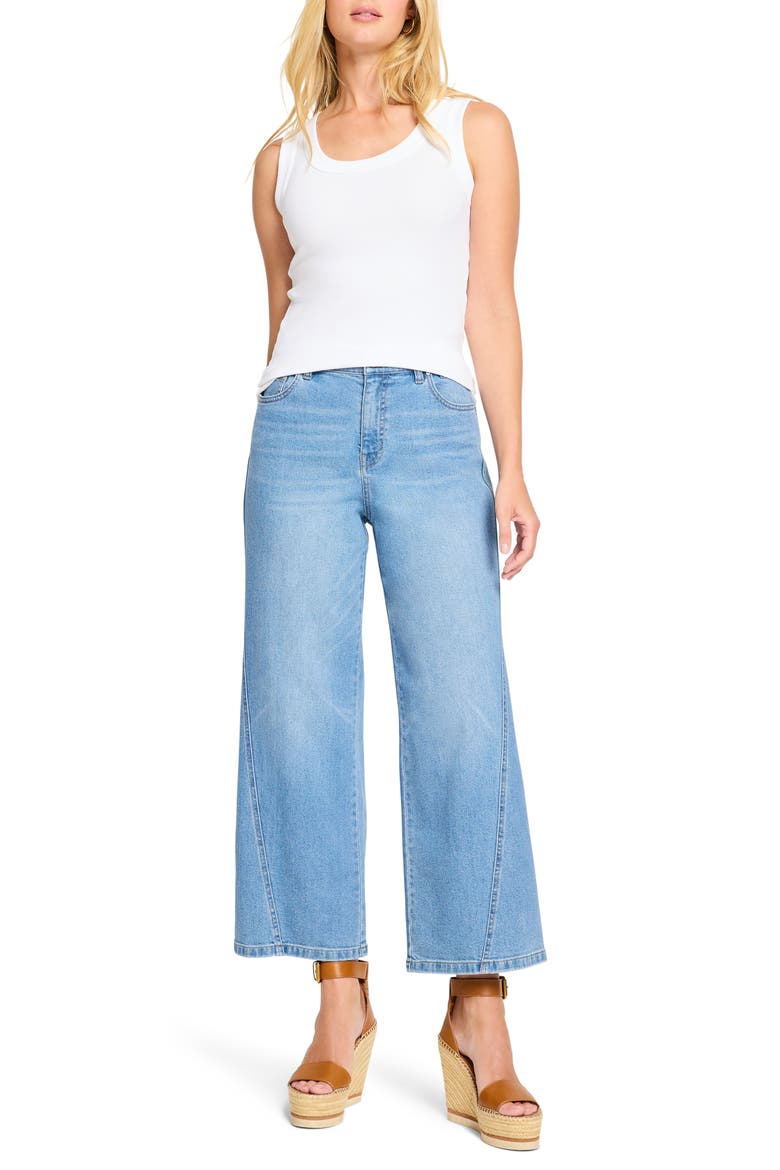 Forward Seam Weekend Wide Leg Ankle Jeans, Alternate, color, SKYLINE