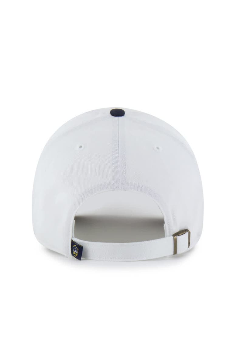 '47 Men's '47  White LA Galaxy Two-Tone Clean Up Adjustable Hat, Alternate, color, White