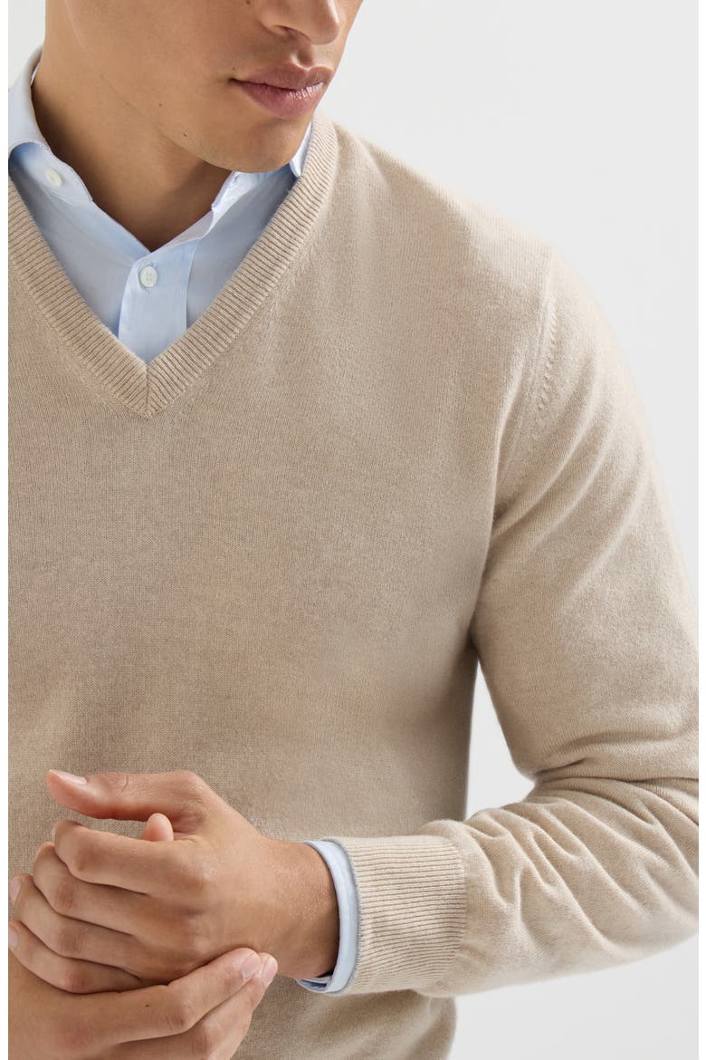 Cashmere sweater, Alternate, color, Sand
