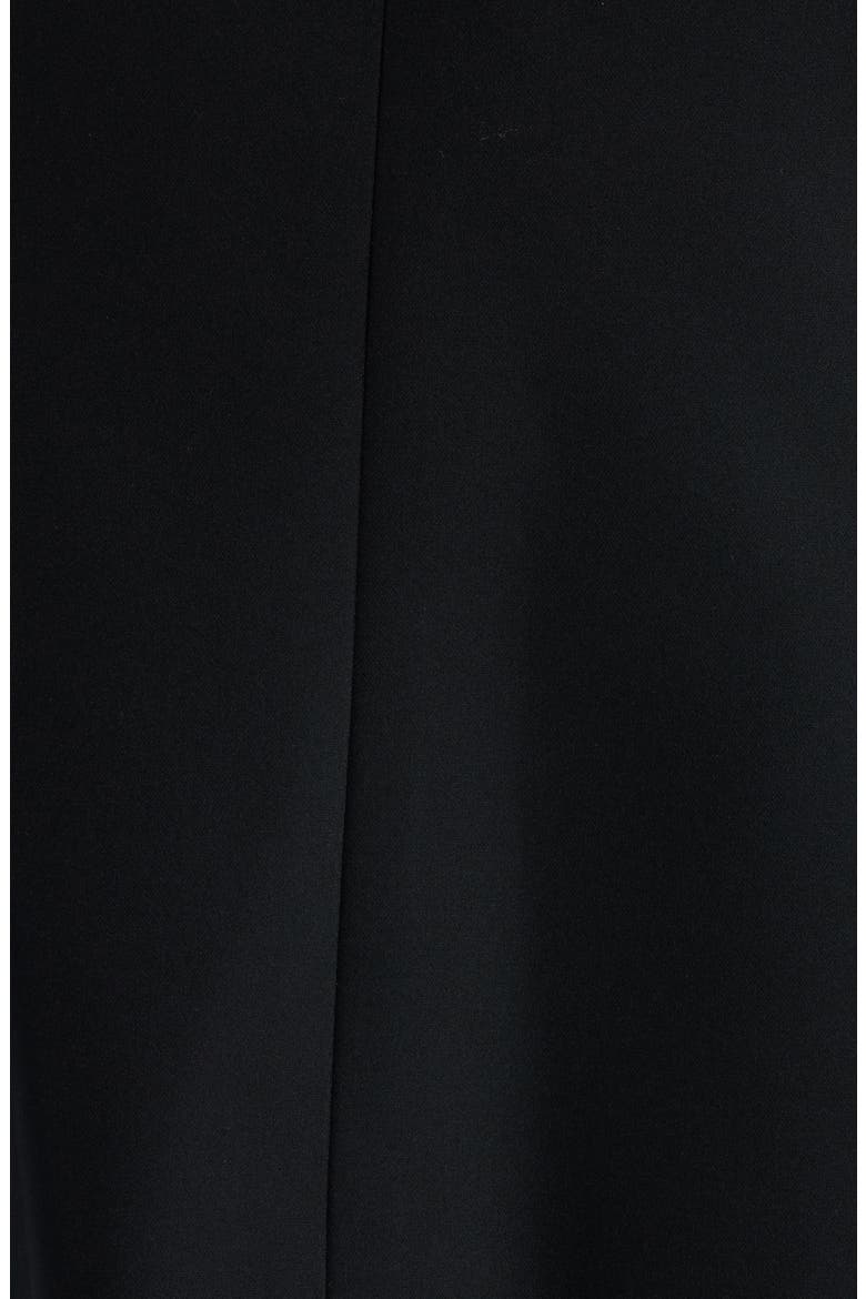 Topstitch Detail One-Button Jacket, Alternate, color, BLACK WHITE
