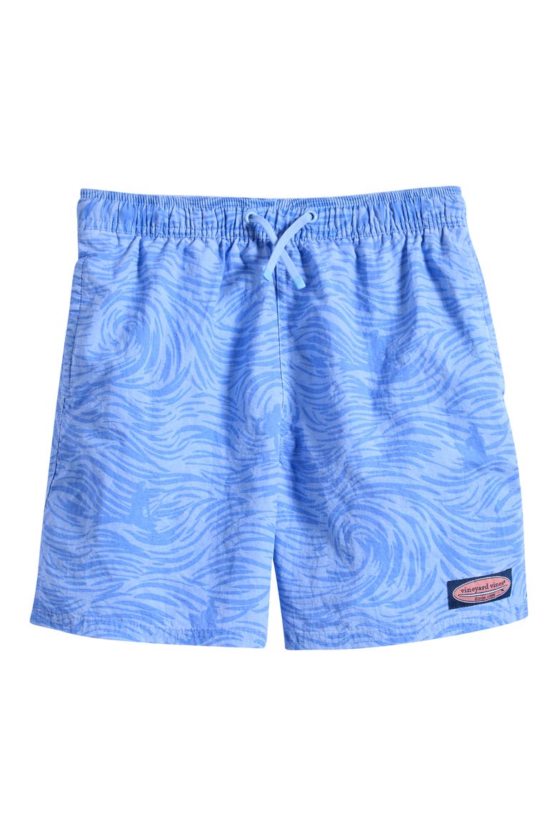 Kids' Island Swim Trunks, Main, color, WAVE