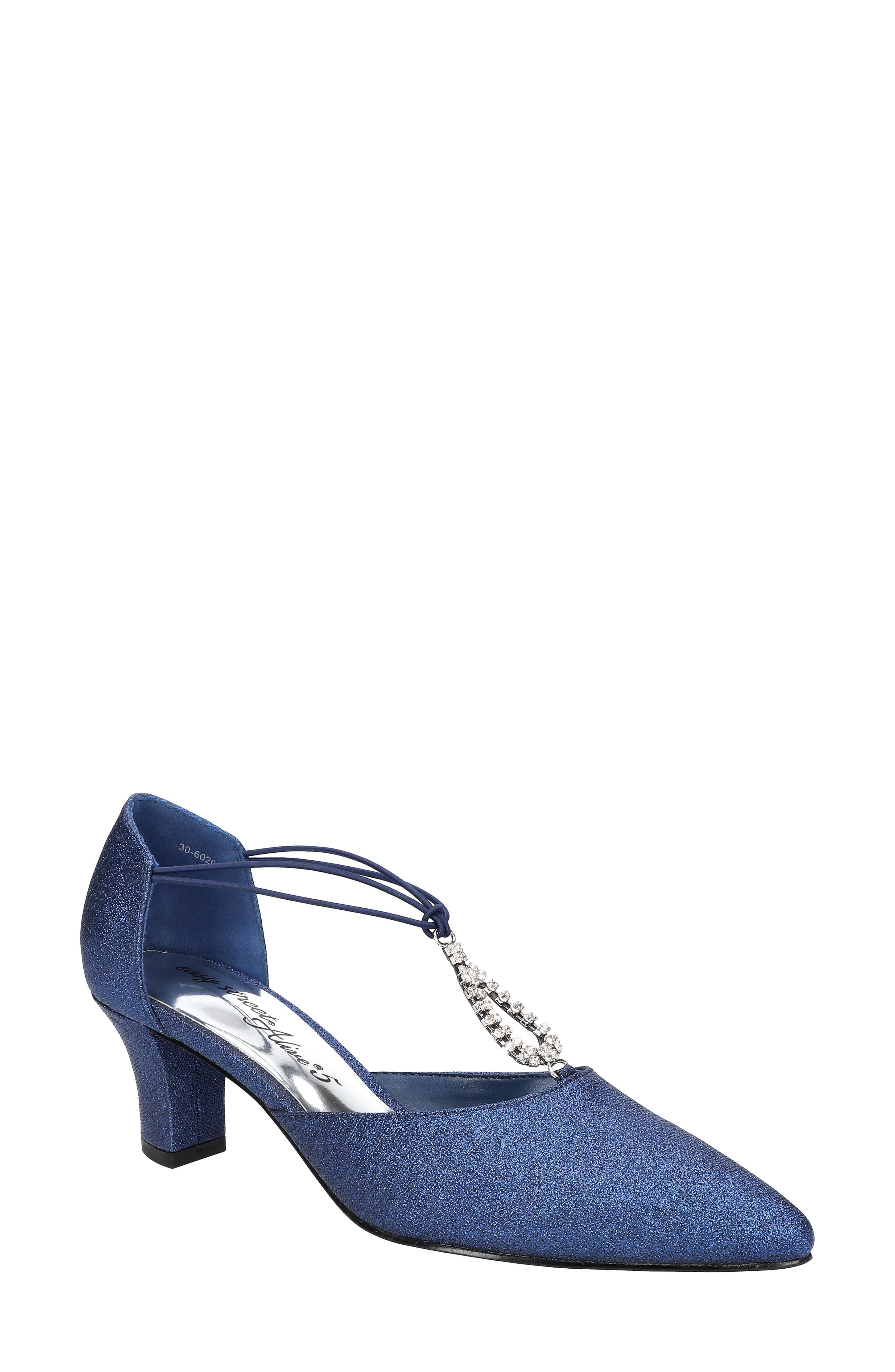 EASY STREET Moonlight Embellished T-Strap Pump - Multiple Widths Available