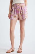Treasure & Bond Beaded Tassel Linen Blend Shorts