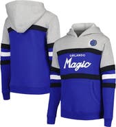 Mitchell & Ness Youth Mitchell & Ness Gray/Blue Orlando Magic Hardwood Classics Head Coach Pullover Hoodie