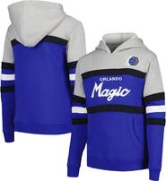 Mitchell & Ness Youth Mitchell & Ness Gray/Blue Orlando Magic Hardwood Classics Head Coach Pullover Hoodie