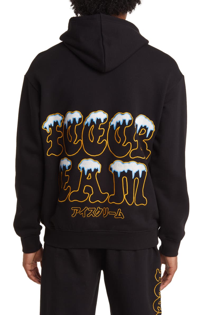 ICECREAM Embroidered Cotton Graphic Hoodie, Alternate, color, 