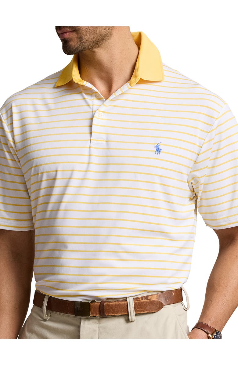 Polo Ralph Lauren Big & Tall Striped Performance Polo Shirt, Alternate, color, 