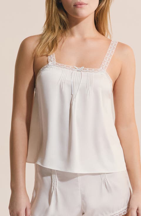 Nyah Lace Trim Pajama Top