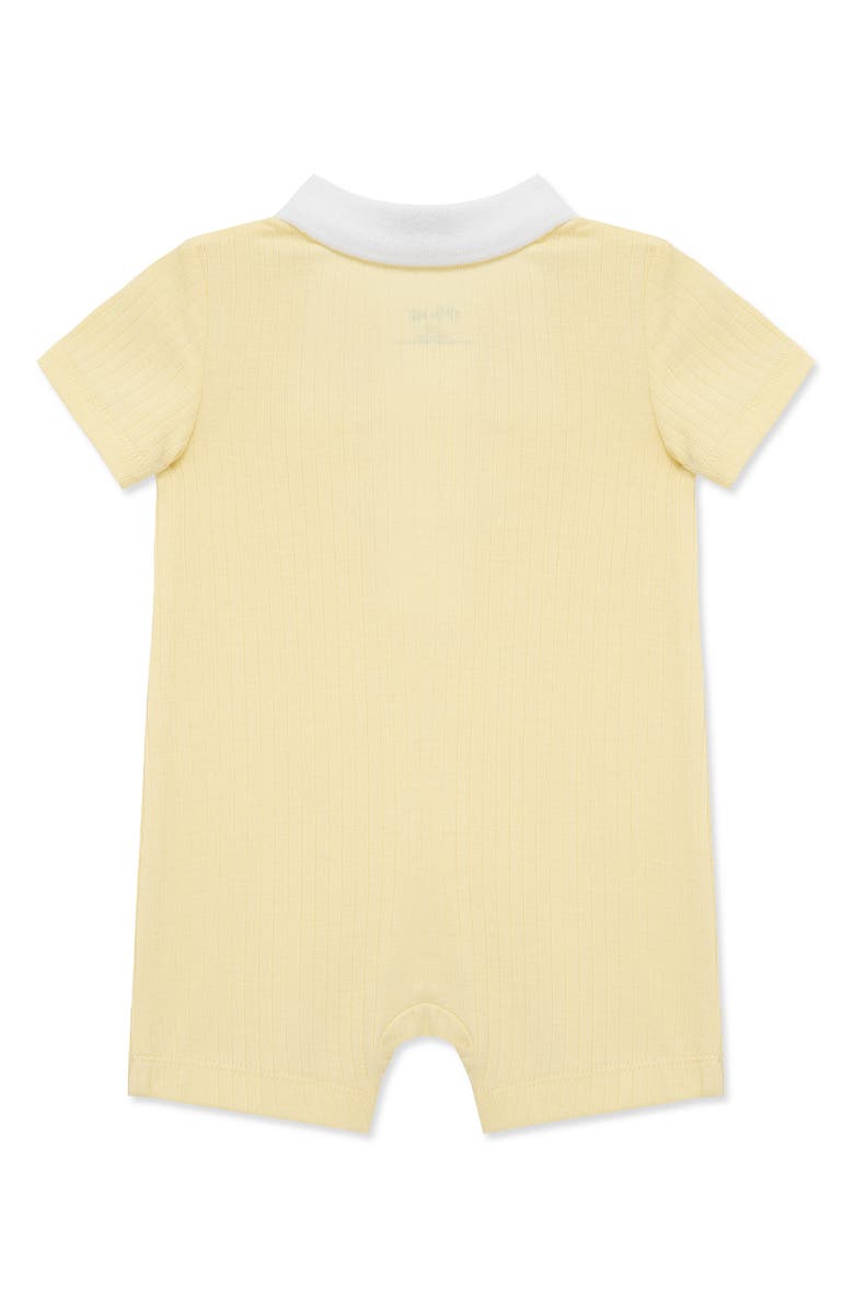 Little Me Polo Romper, Alternate, color, Yellow