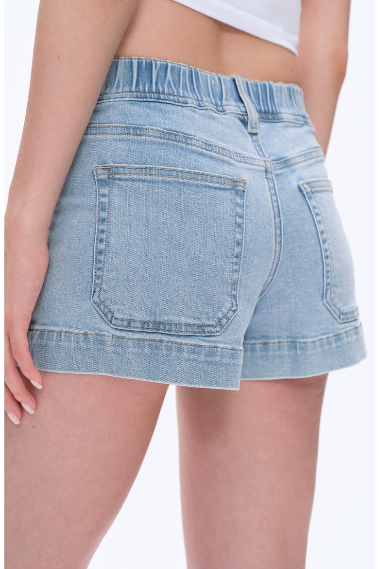 Mid Rise Denim Shorts, Alternate, color, LIGHT BLUE
