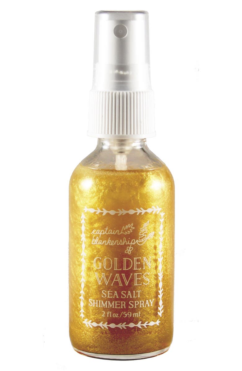 Captain Blankenship Golden Waves Sea Salt Shimmer Spray, Main, color,