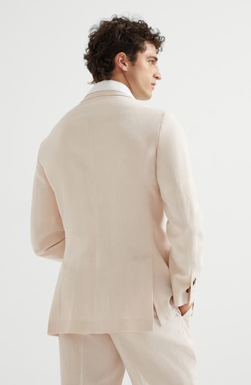 Brunello Cucinelli Uconstructed Blazer In Light Pink
