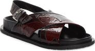 PLAN C Intarsia Slingback Fussbett Sandal