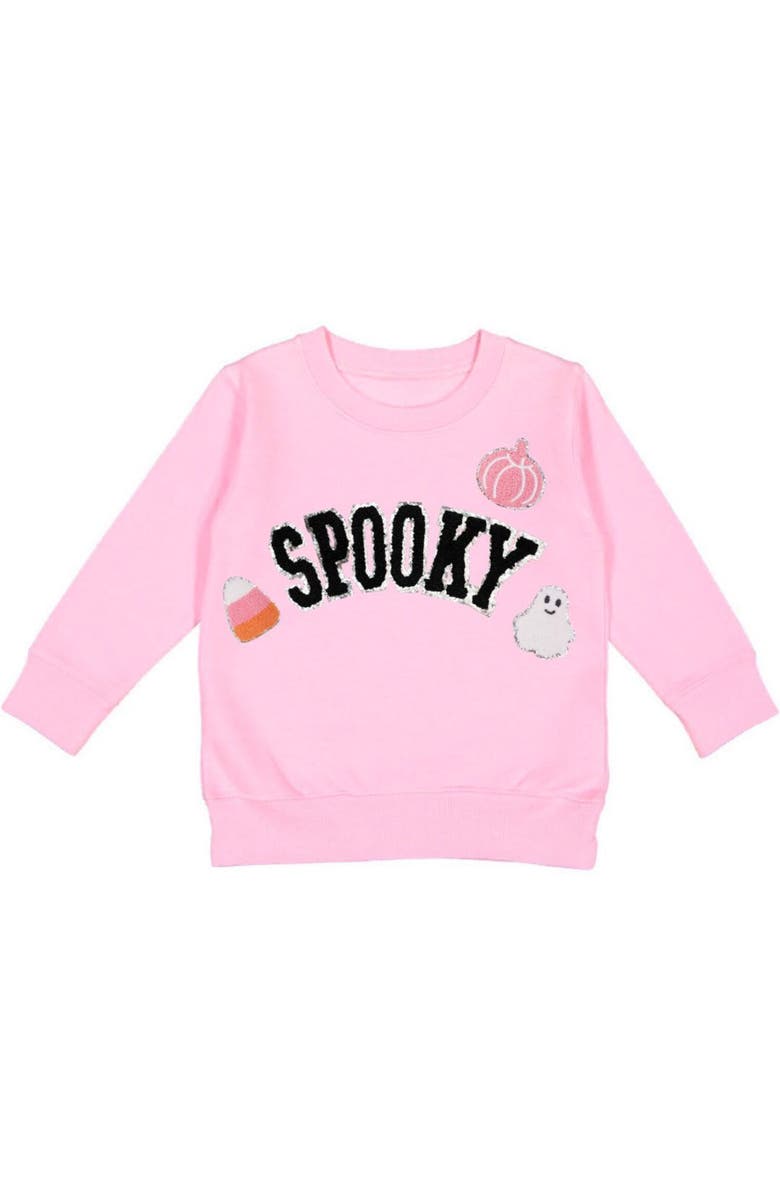 Sweet Wink Spooky Patch Halloween Sweatshirt, Alternate, color, 