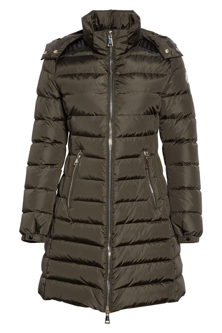 Orophin Hooded Down Puffer Coat, Alternate, color, OLIVE