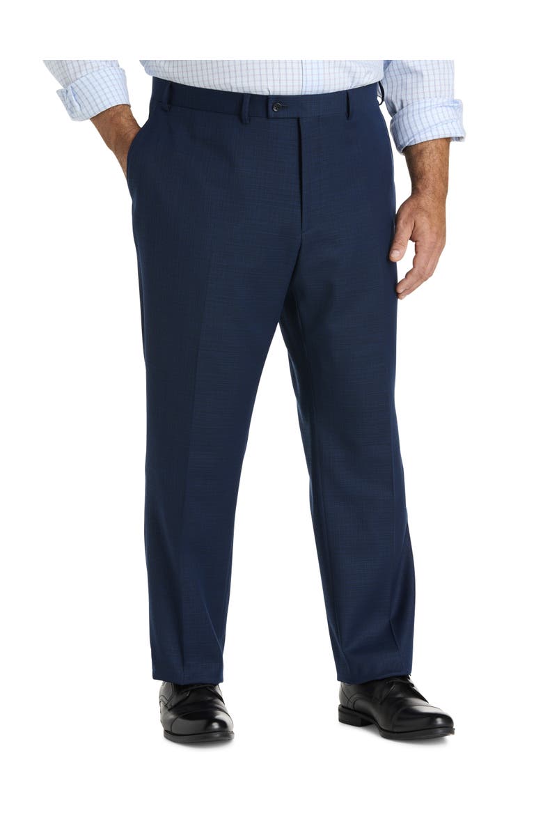 JV Reflex Big & Tall Classic Suit Pants, Main, color, Navy
