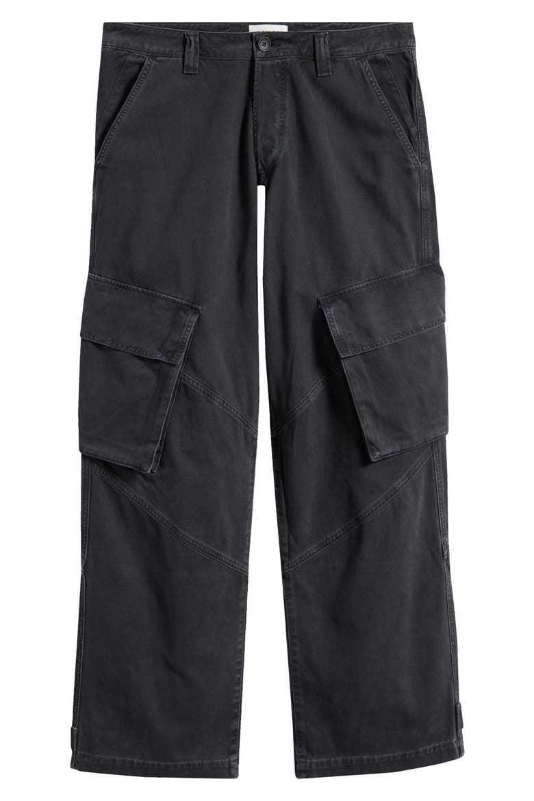 Wilson Wide Leg Cargo Jeans, Alternate, color, VINTAGE BLACK