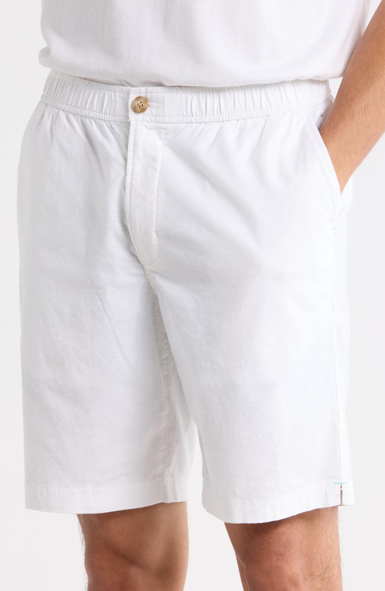 Tommy Bahama Riviera Short Linen Blend Shorts, Alternate, color, White