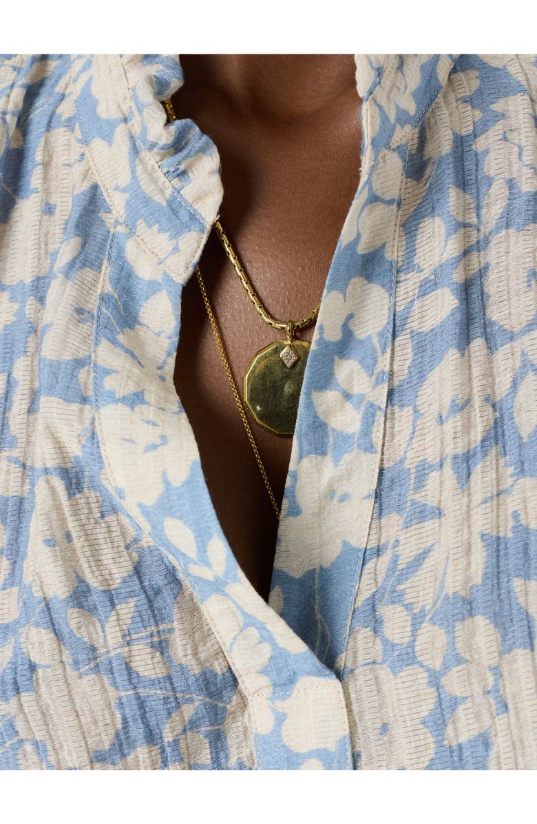 GERARD DAREL Cephise Floral Print Blouse, Alternate, color, Sky Blue